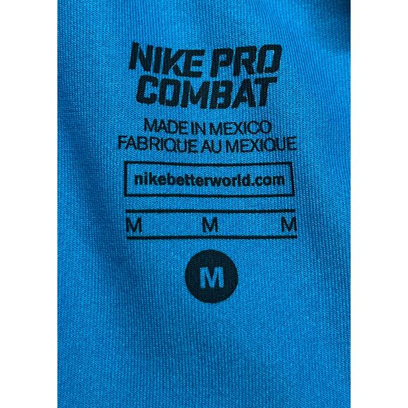 5-76 NIKE PRO COMBAT Men's Compression Pants Blue Medium - Picture 5 of 8